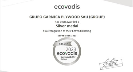 EcoVadis Renews Garnica’s Certification for Sustainable Practices