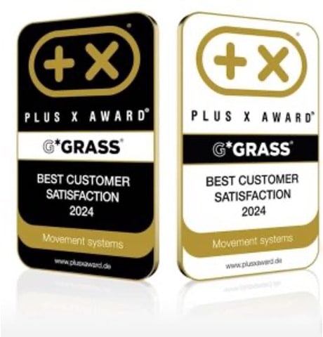 Grass Receives Plus X Award for Highest Customer Satisfaction in Germany 2024